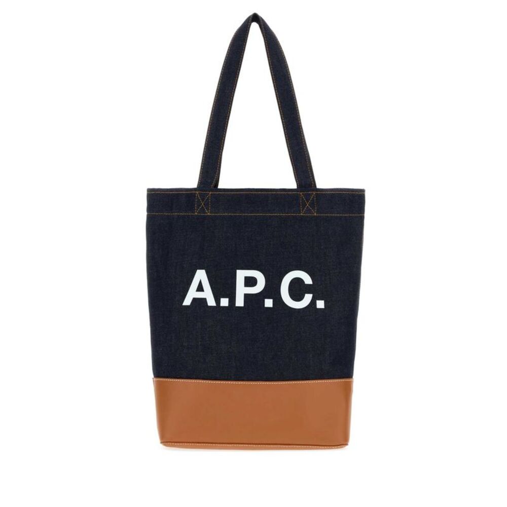 A.P.C. Men Dark Blue Denim Cohlo Handbag